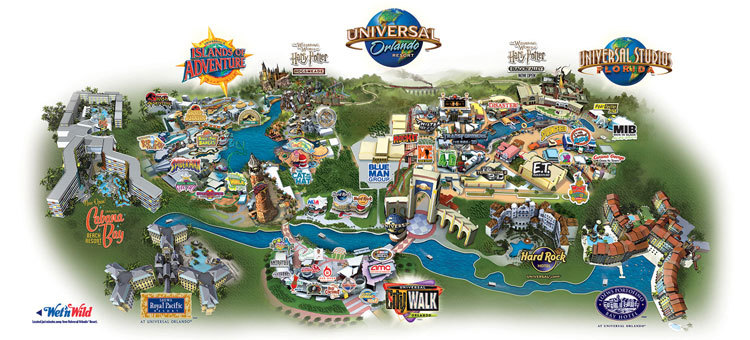Universal Orlando Resort Tickets Packages And Planning Uor Map 