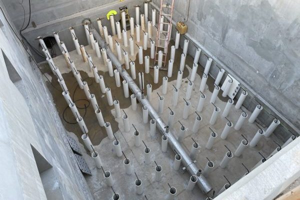 Installing Air Scour Manifold
