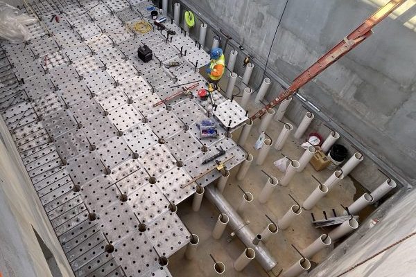 Installing Filter Underdrain