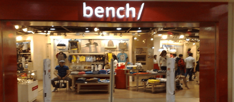 Bench (stylized as bench/ or bench/) is a philippine retail brand of clothing, bags, accessories, footwear and fragrances owned by suyen corporation. Bench (Robinsons Galleria) | Ortigas Online