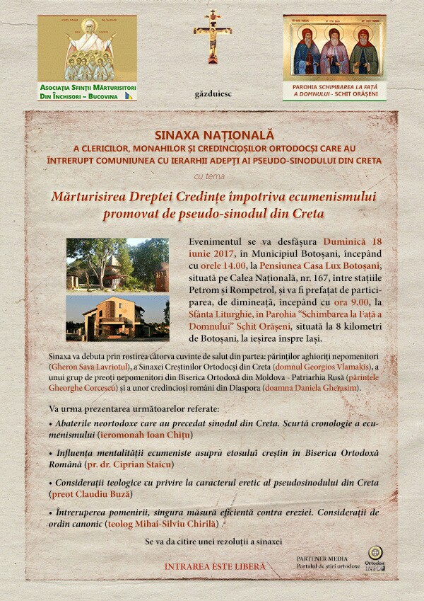 Pr Ciprian Staicu Referat Pentru Sinaxa NaÈionalÄ OrtodoxÄ De La BotoÈani 18 Iunie 2017 Ortodoxiadreaptacredinta