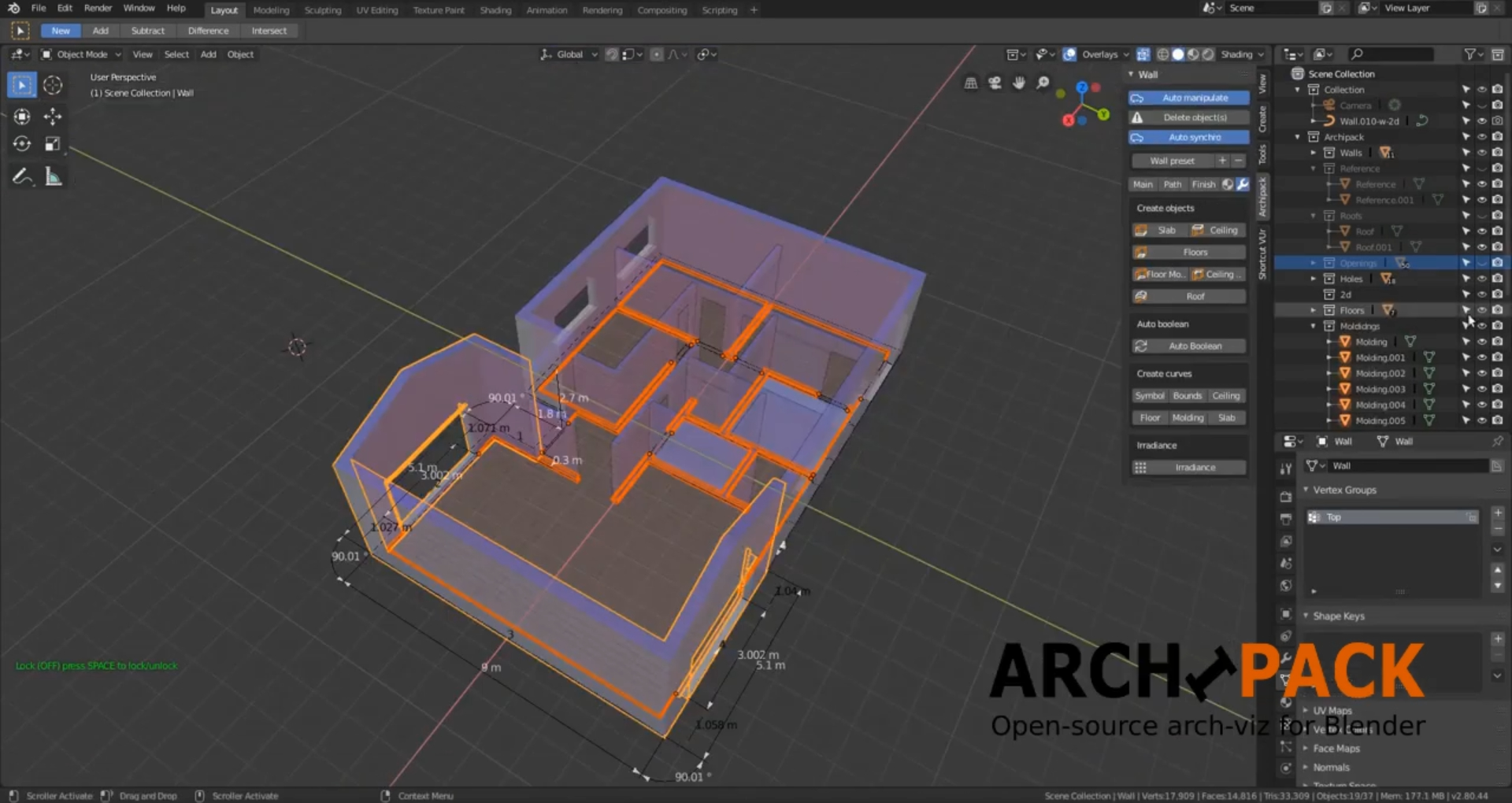 New Archipack Add On Release For Blender 2 91 On V2 3 3 Osarch