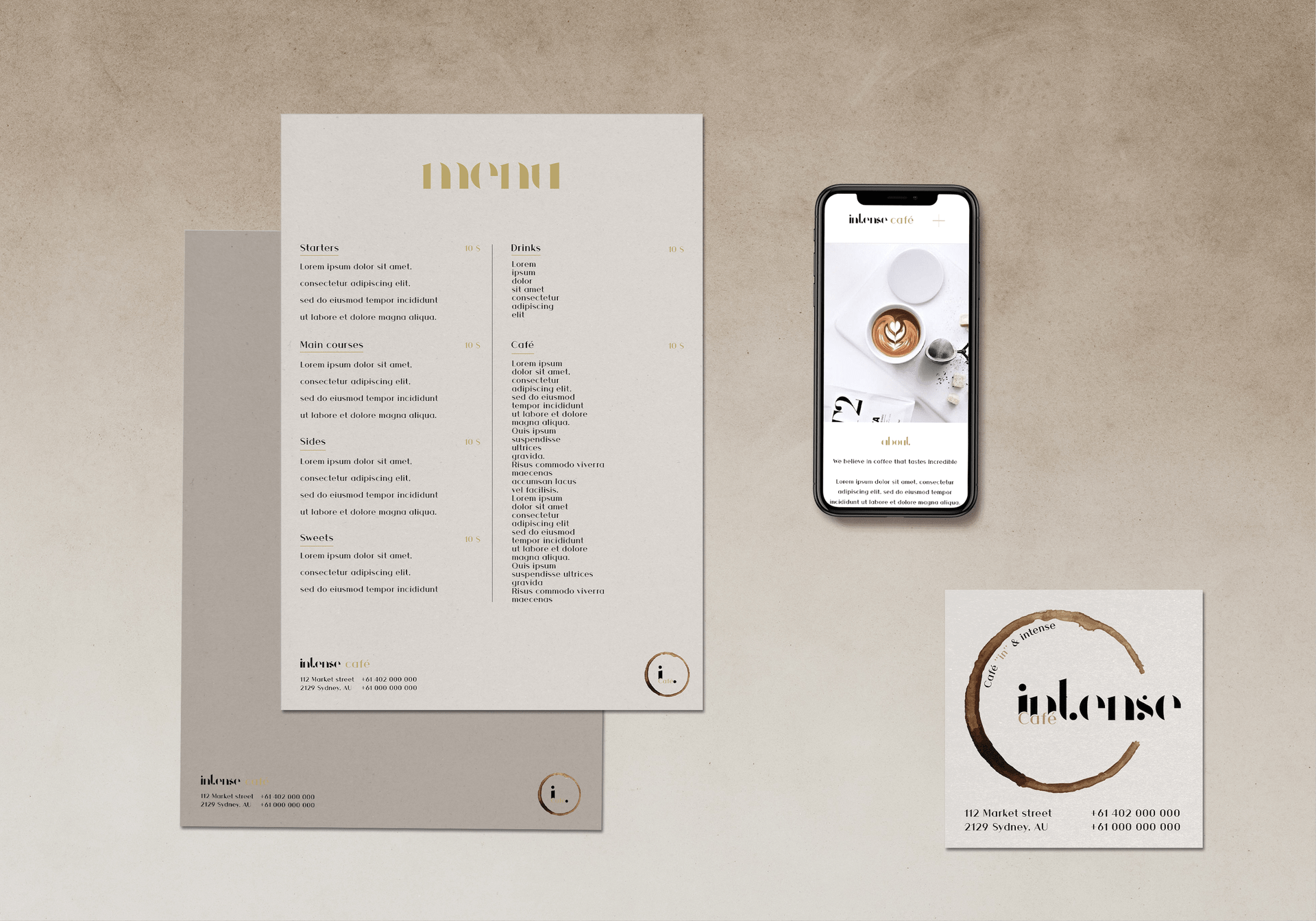 StudiOse-Intense Café - Portfolio