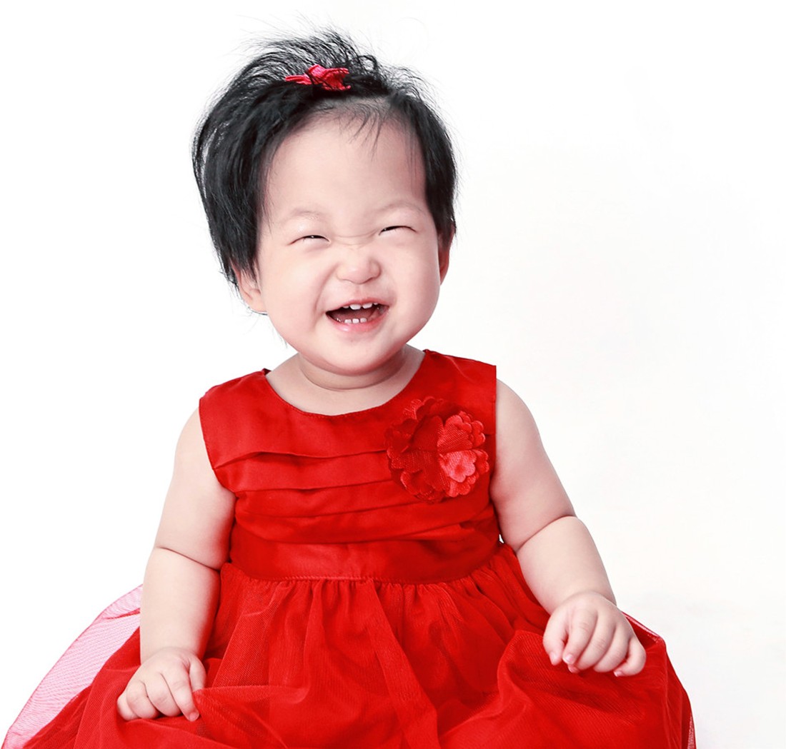 Child S Love Happy Girl In A Red Dress Baby Posters Oshiprint In