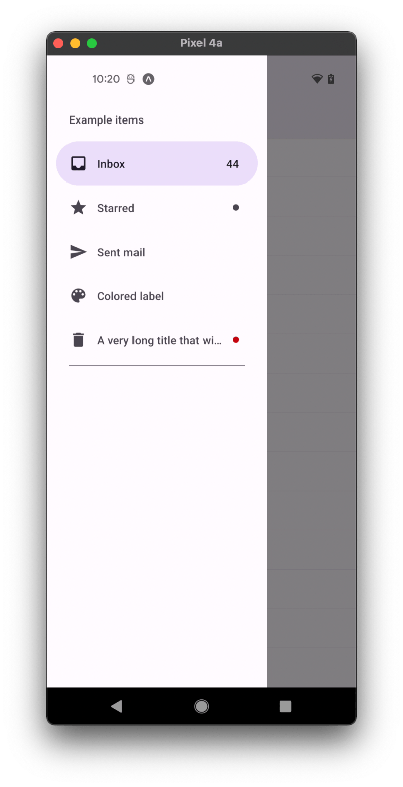 Drawer Section React Native Paper - Desktop Minimal Designs for Desktop