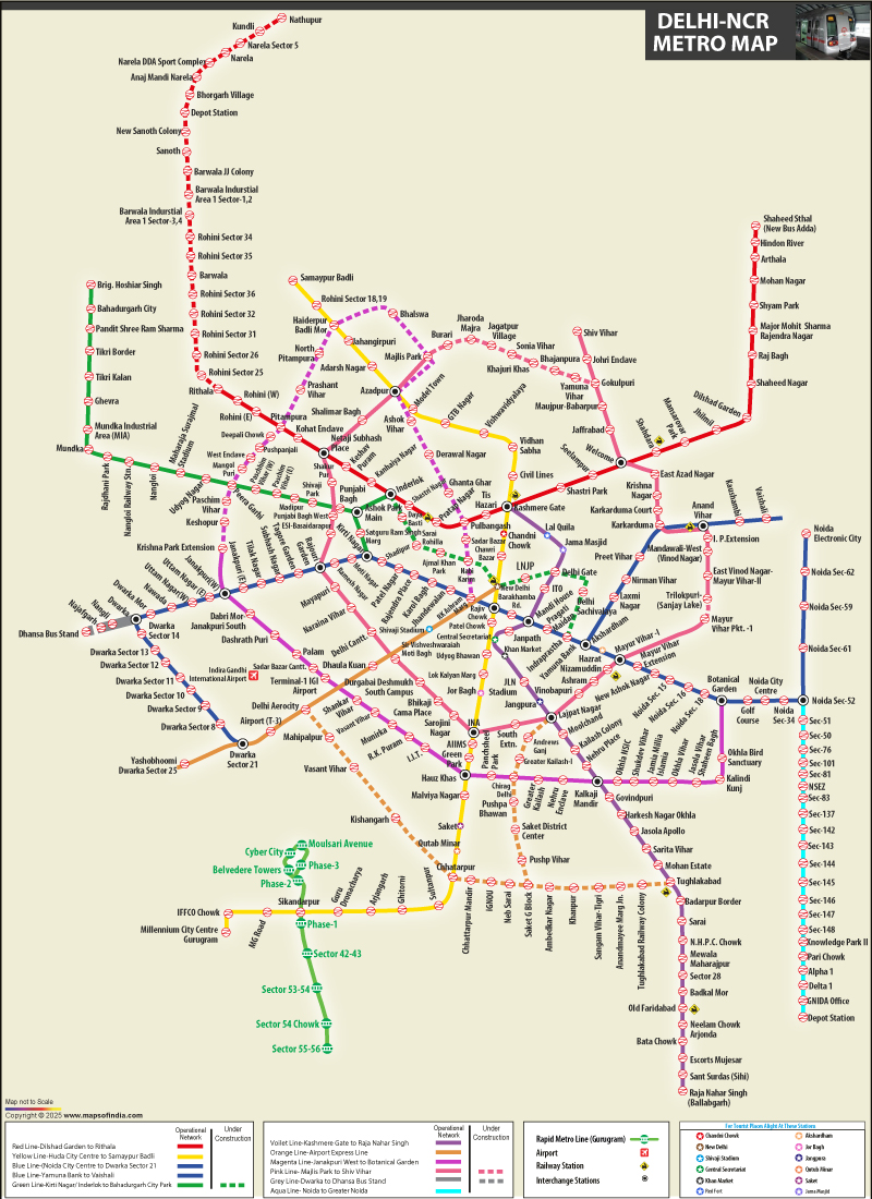 India Metro Map Complete Guide To Urban Rail Networks Across Cities Delhi.
