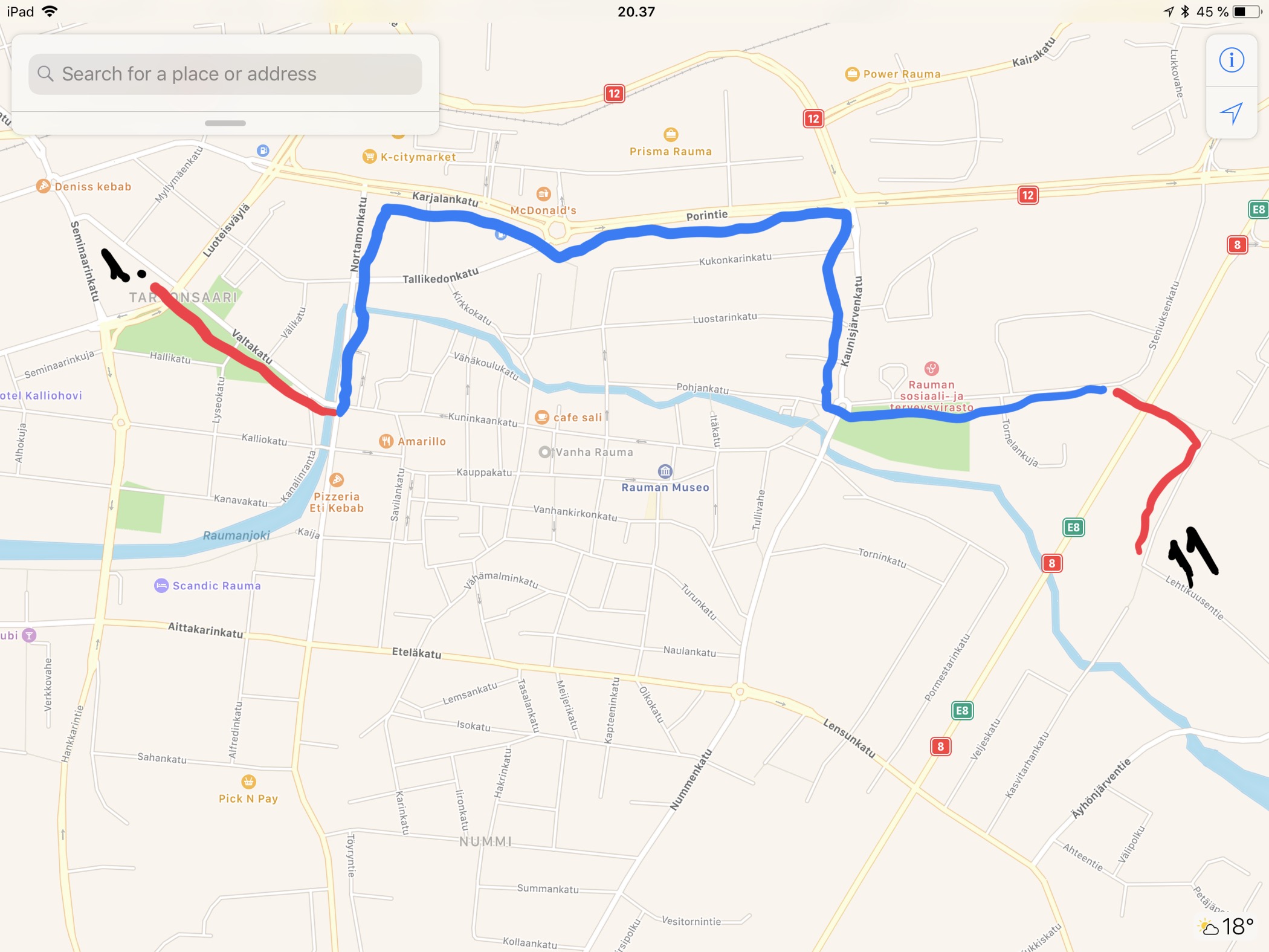 Linja-autolla OKL:än