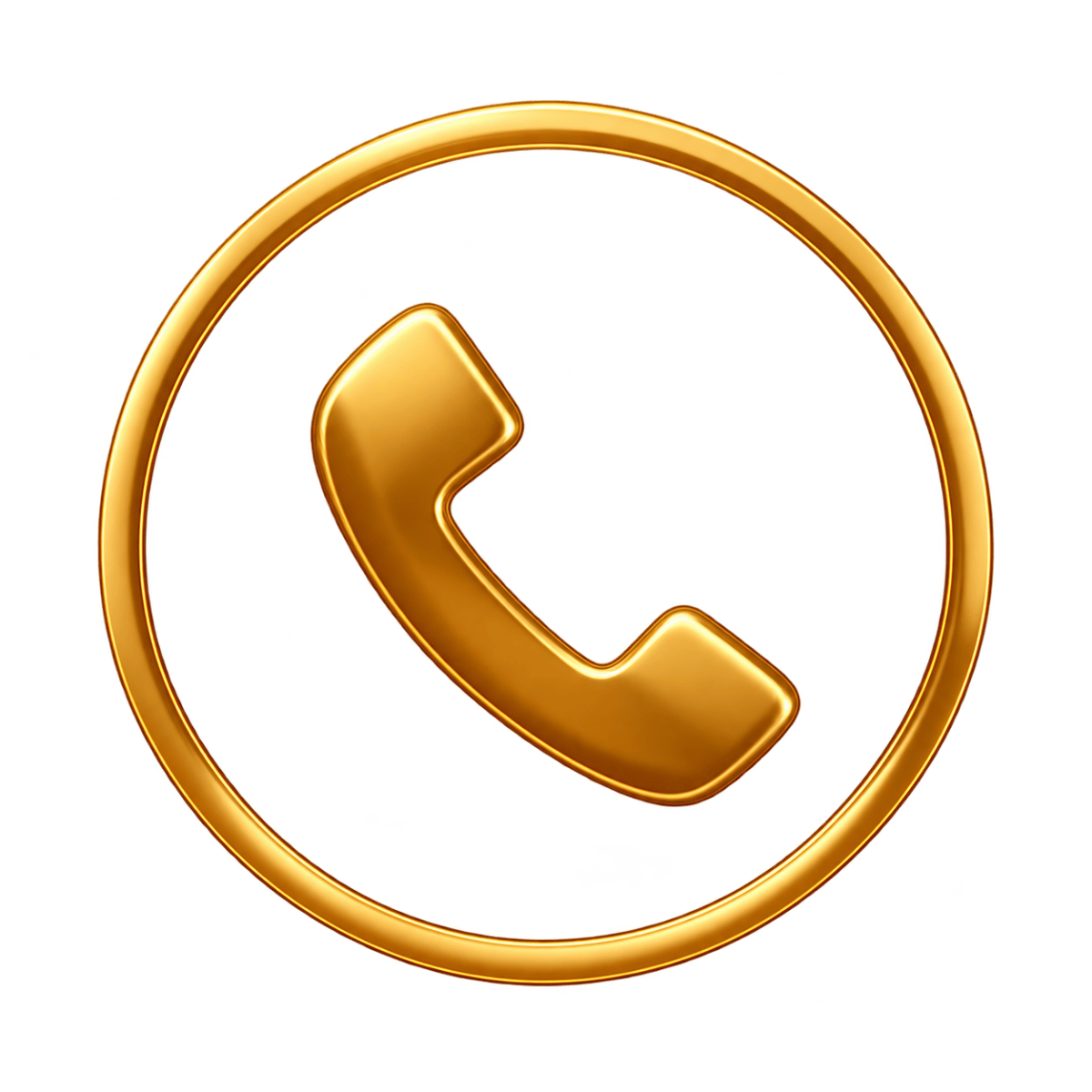 Gold phone icon for calling Kimberley OSullivan