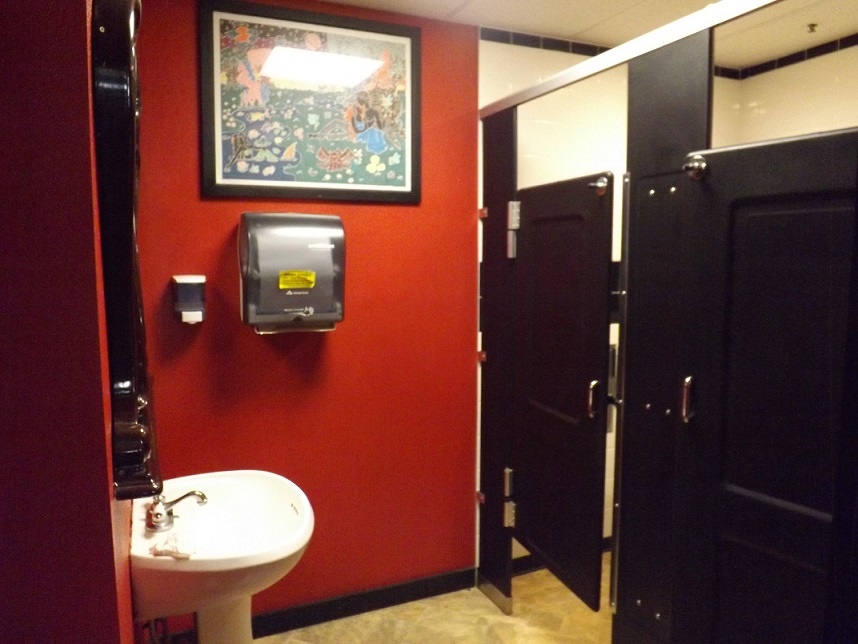 A lot of time and attention went into the renovation of the women's bathroom specifically, as Holbrook finds it important to provide a clean, likeable rest room for women.