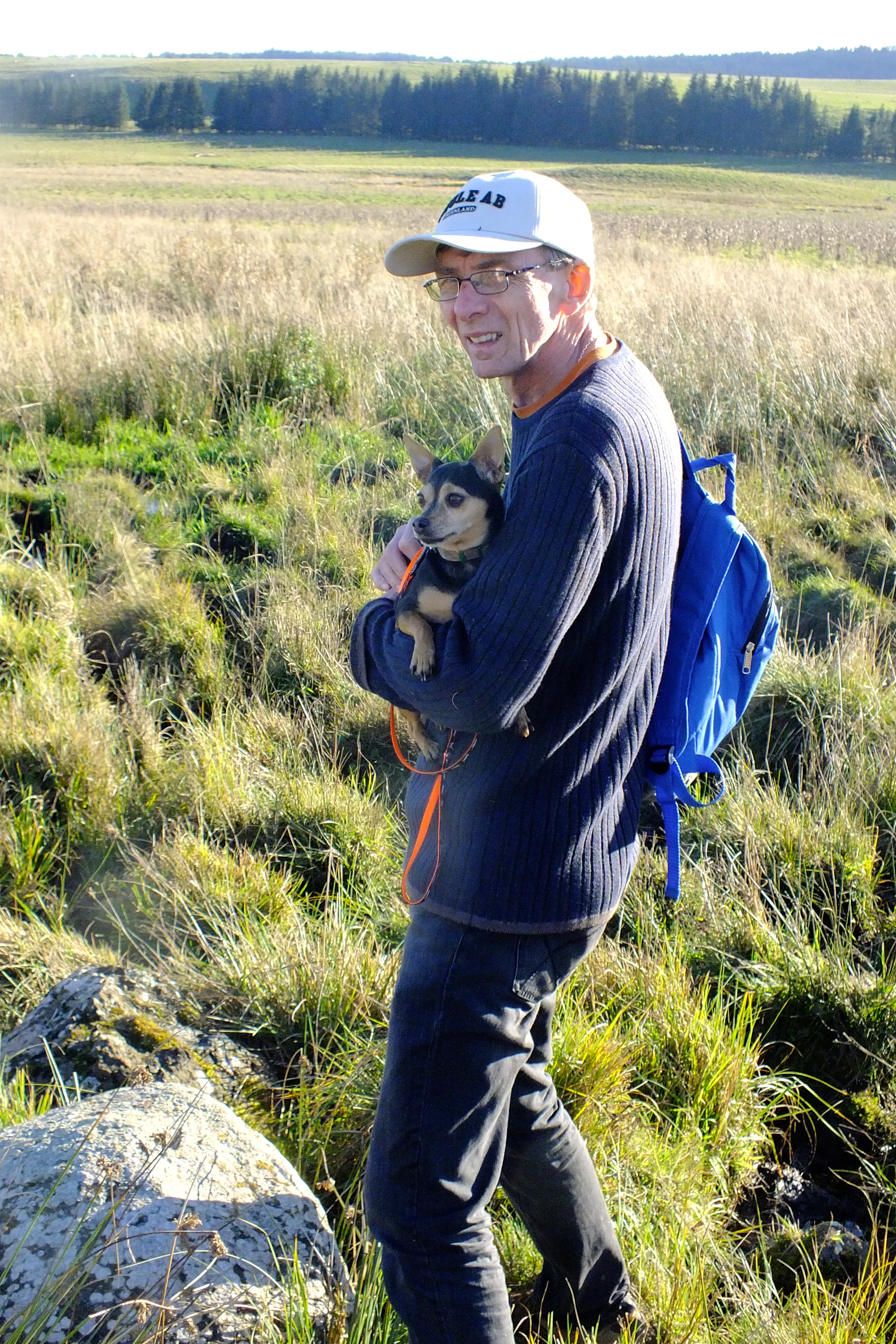 Two Brains cradles The Bean after she has been passed over yet another mean fence