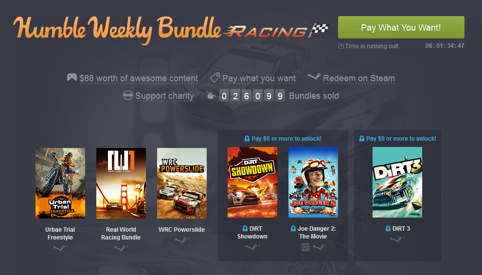 Humble Weekly Bundle Racing