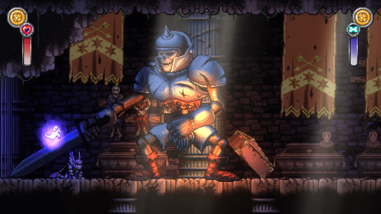 Le premier boss que j'ai croisé dans Battle Princess Madelyn !
