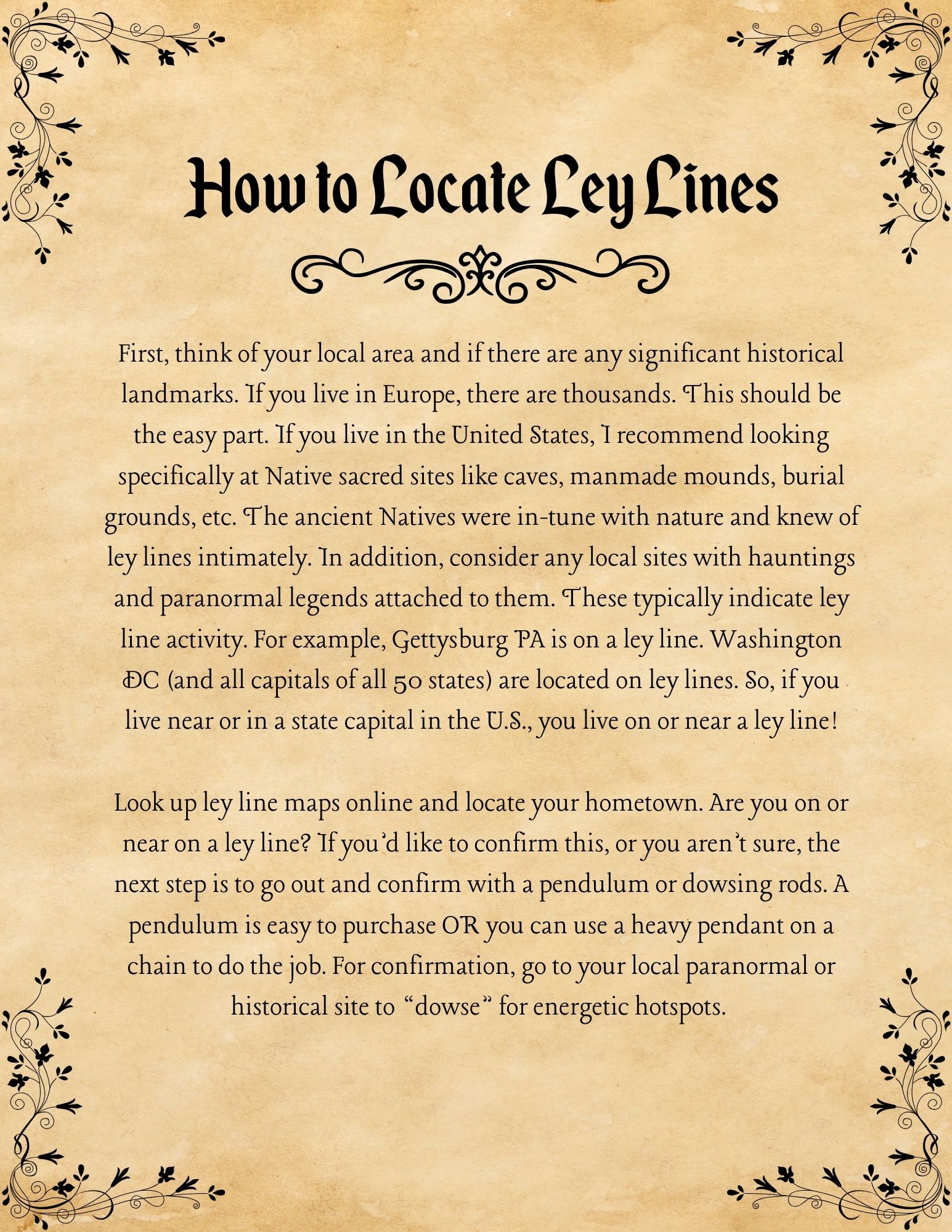 Ley Lines and Energy Grids Grimoire Pages: 7 DOWNLOADABLE Files - Image 6