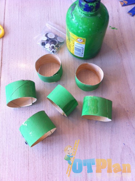 Caterpillar materials painted