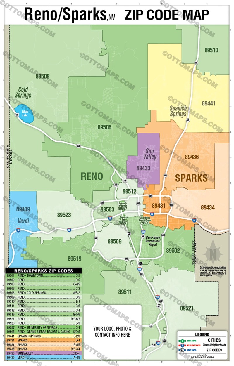 Reno Sparks Cities Zip Code Map Pdf - Premium Dark Image Gallery - 4K