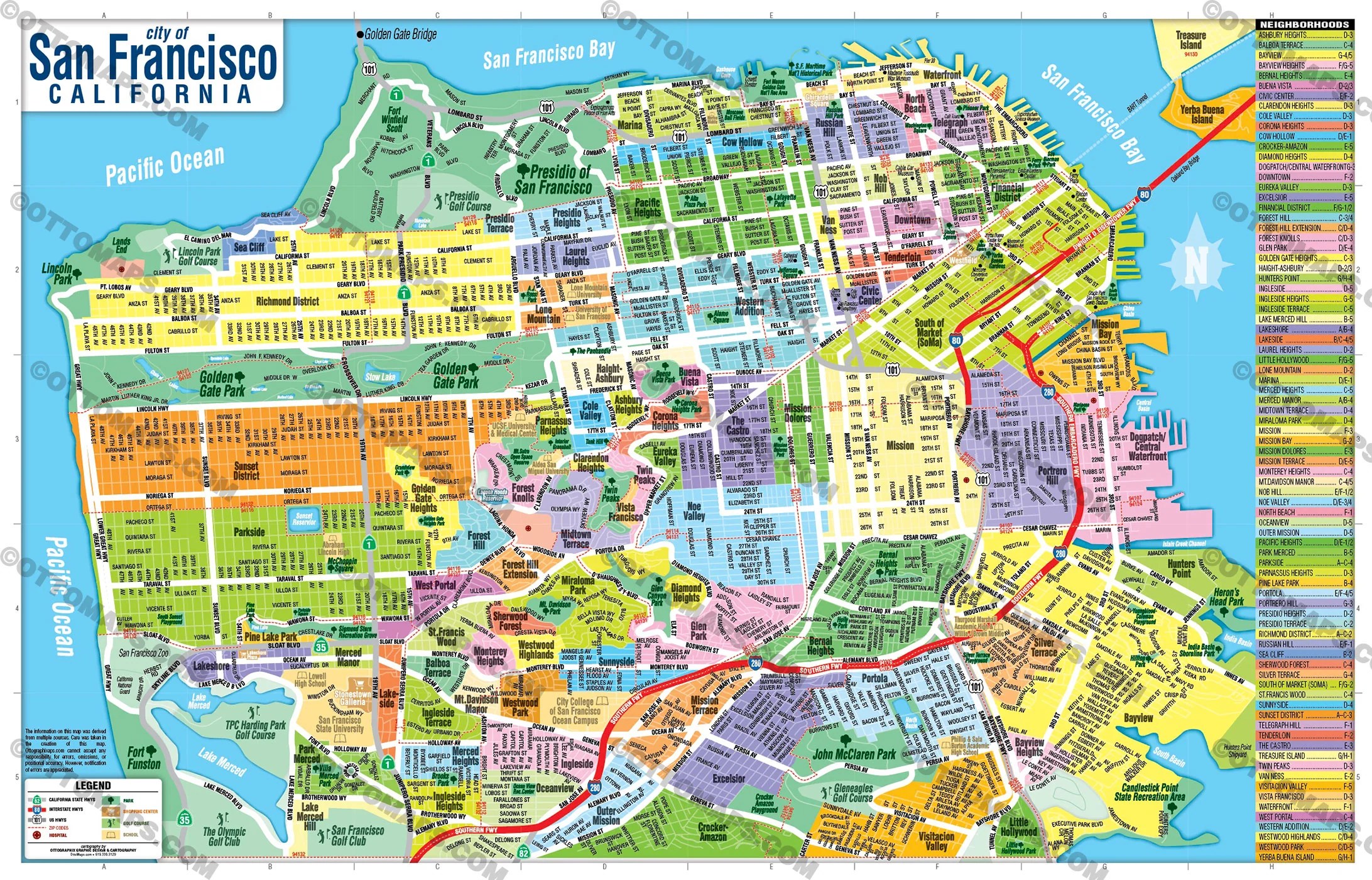 Map Of San Francisco Printable Fanny Printable NoBox 