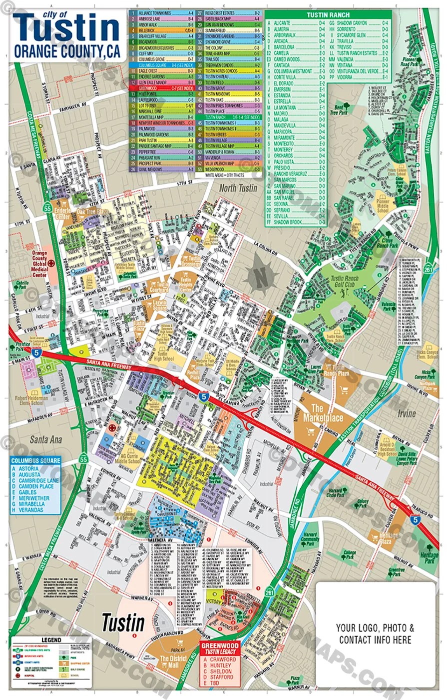 Tustin Ca Map 