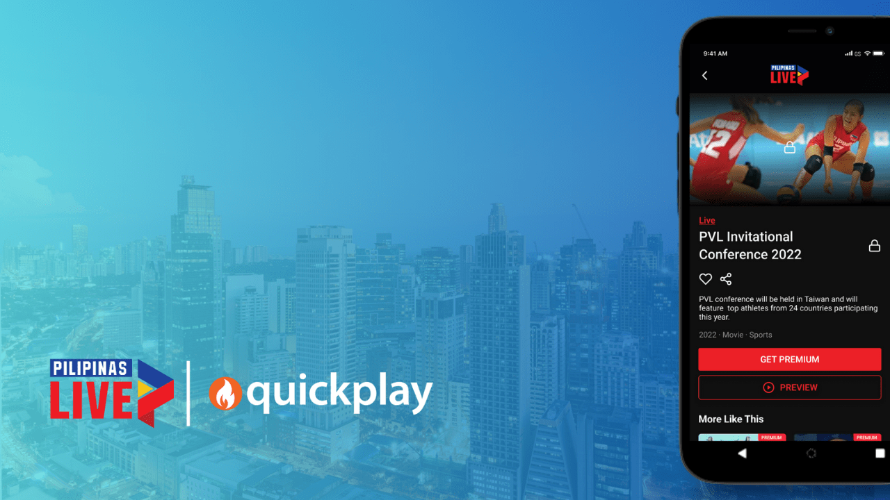 Cignal TV taps Quickplay platform for Pilipinas Live global sports app 