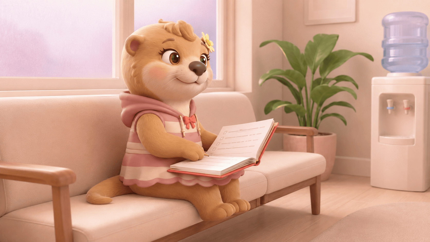 PMDD test: Lotty waits for her appointment with two cycles of symptom charts in hand.