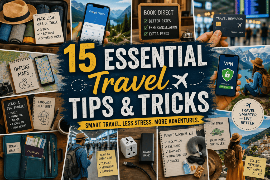 Travel Tips For 2026 Smarter Smoother And More 15 Essential Travel Tips And Tricks 1024x683 