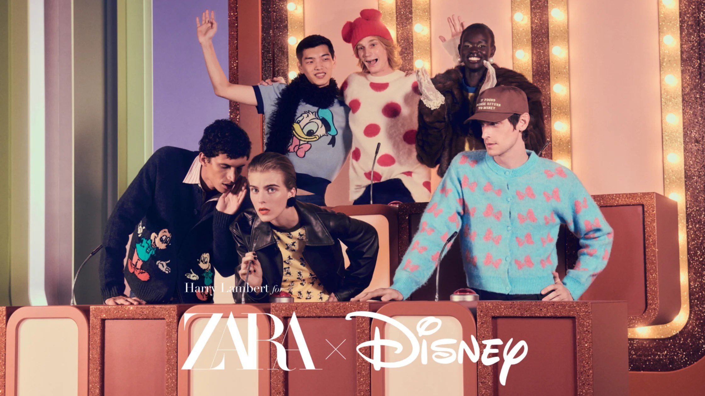 パスワード制 HARRY LAMBERT FOR ZARA ×DISNEY レザージャケット 