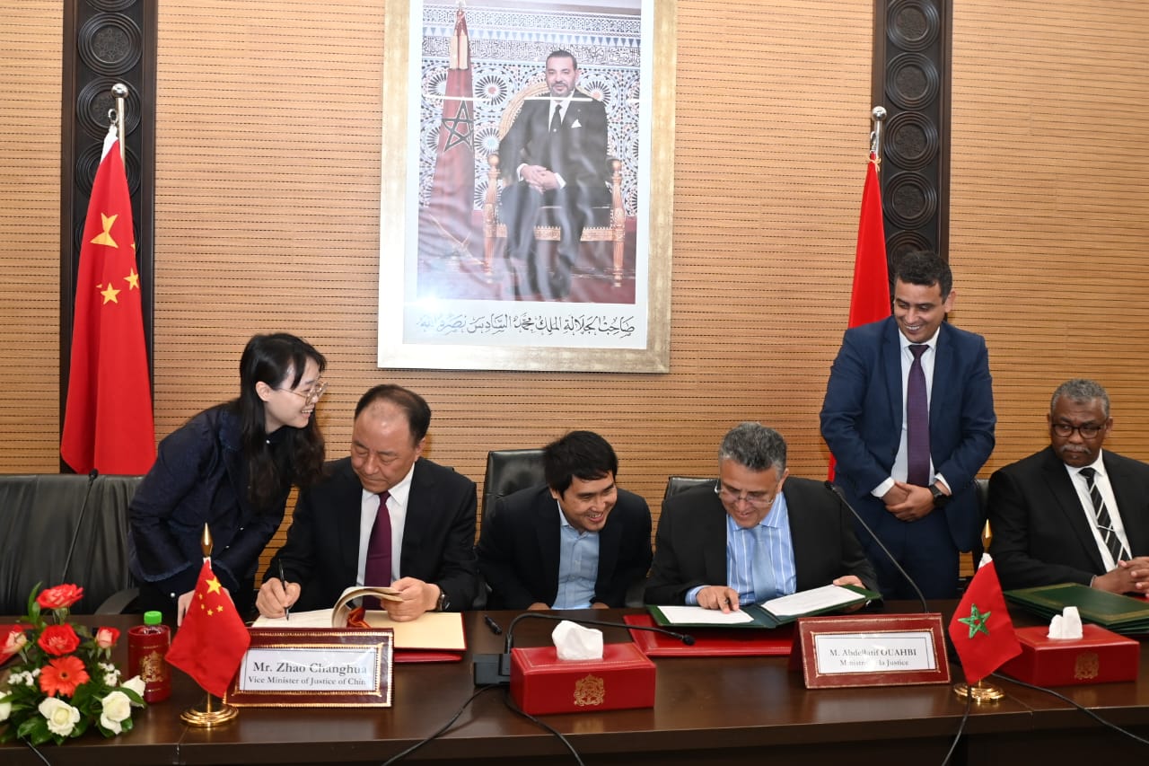 التوقيع على خطة عمل للتعاون بين وزارة العدل بالمملكة المغربية ووزارة العدل بجمهورية الصين الشعبية لسنتي 2024/2025