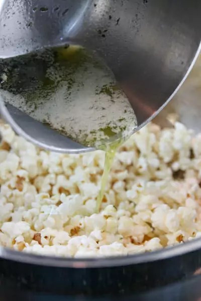 Herbed Garlic Parmesan Popcorn Our Best Bites Toss in the sage and cook it until the sage crisps up a bit.