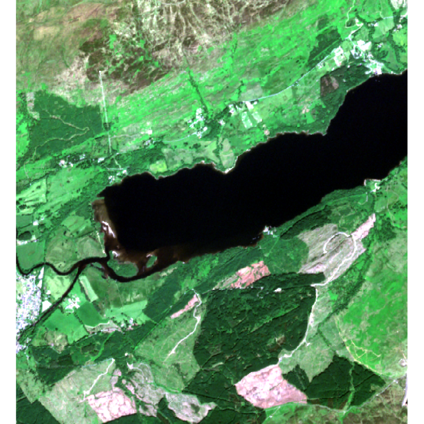 RGB stack raster plot of Loch Tay