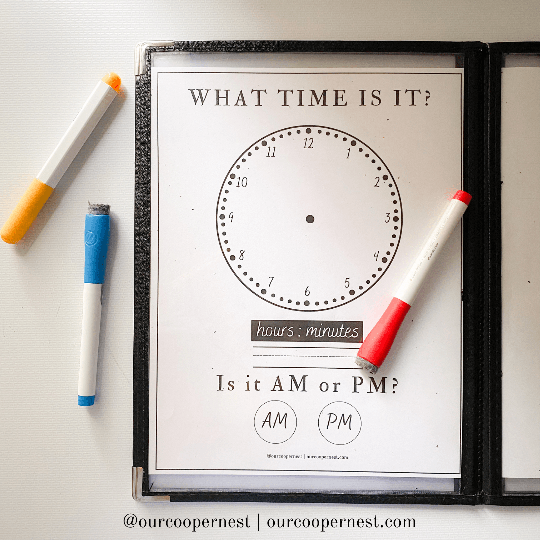 What Time Is It Practice Printable