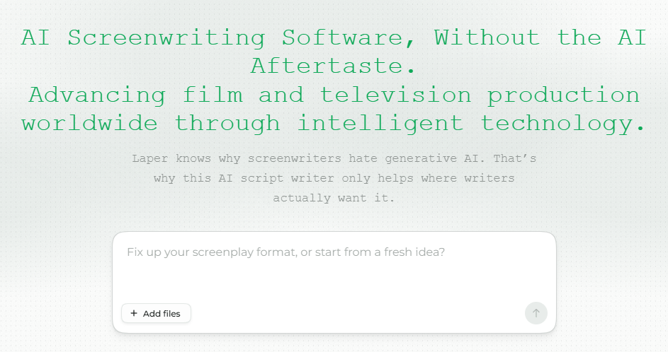 AI tools for scriptwriting