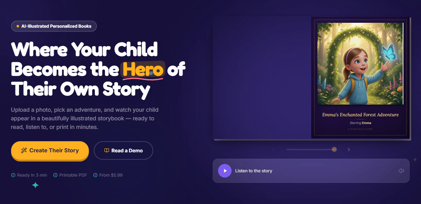 AI tools for children's stories
