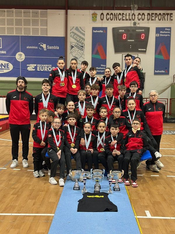 Medallas para el Ximnasia Pavillón en el Gallego de Trampolín