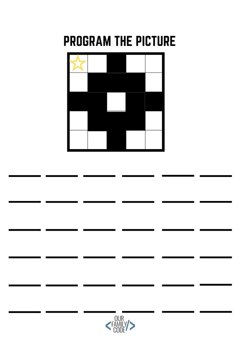 Bitmap Coding Unplugged Coding Activity For Kids Our Family Code - Desktop Abstract Backgrounds for Desktop