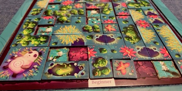 Close-up image of a Kodama Forest player board.