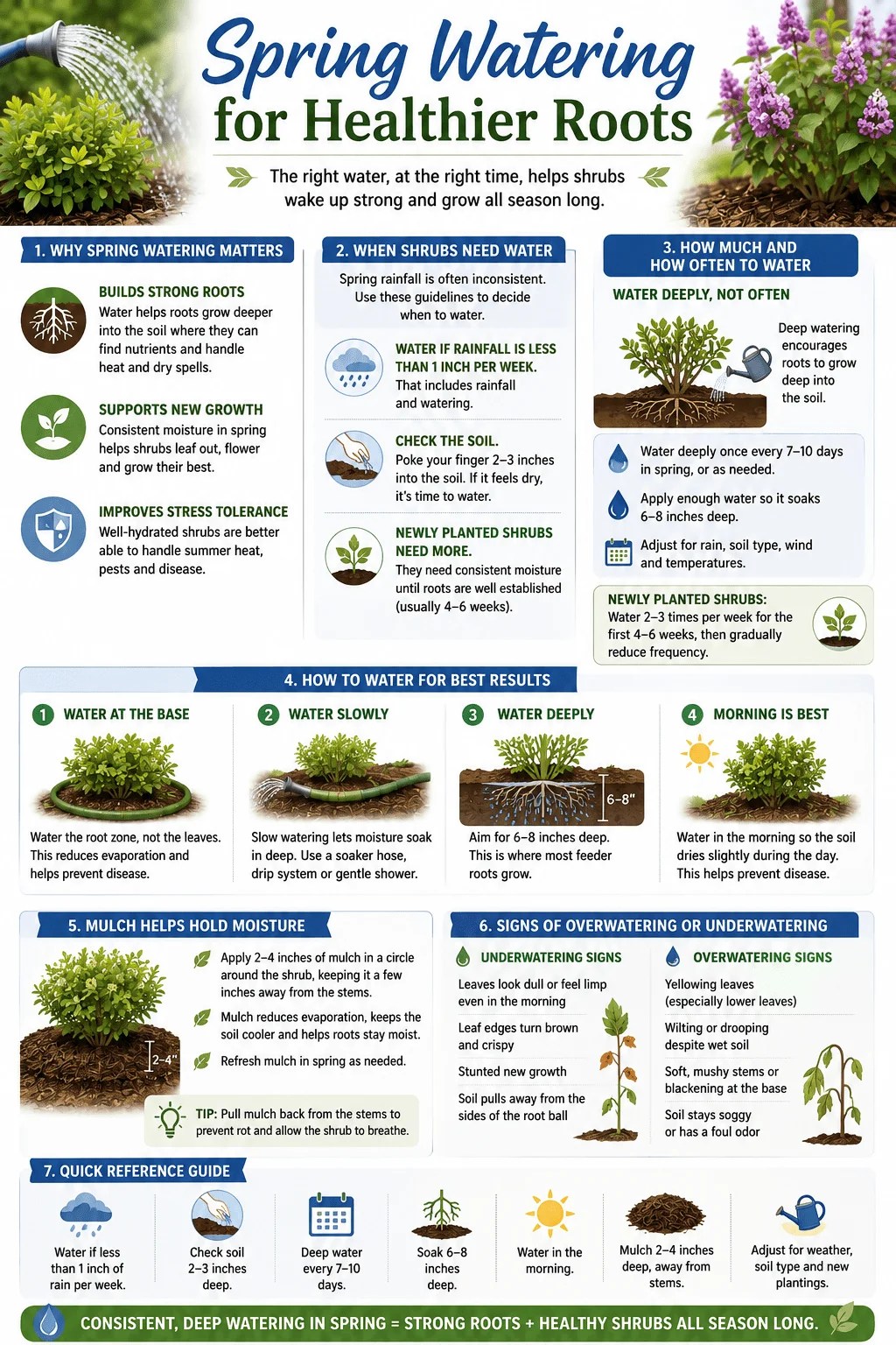 Spring watering for healthier roots visual guide