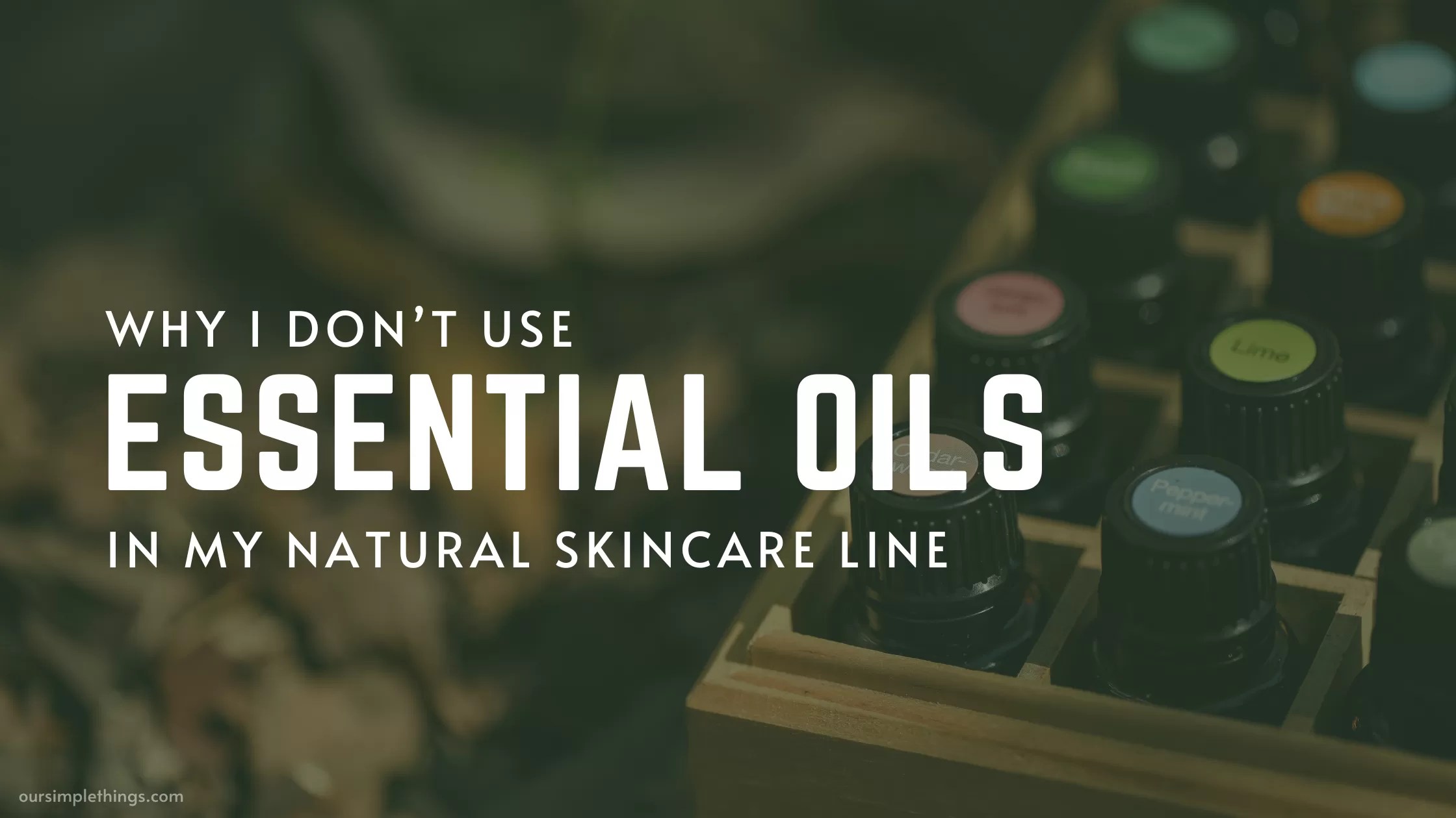 essential oil free skincare line, natural skincare without essential oils