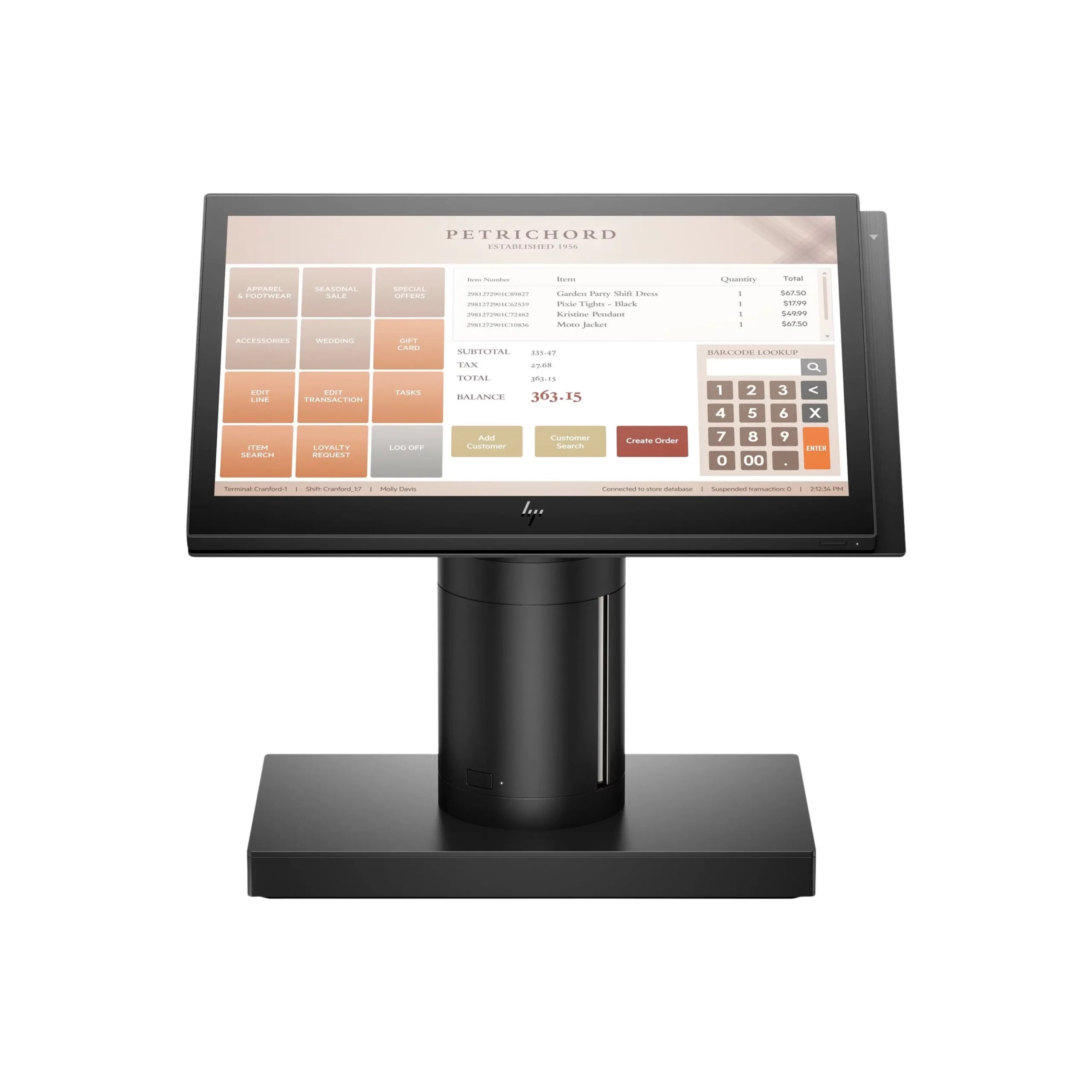 The HP Engage One All-in-One System delivers a sleek, secure, and reliable POS solution designed to power modern retail and hospitality businesses