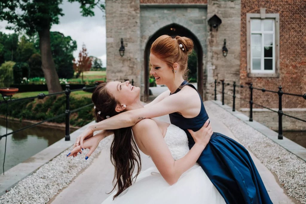 Couple lesbien mariage Éghezée Château Bayard
