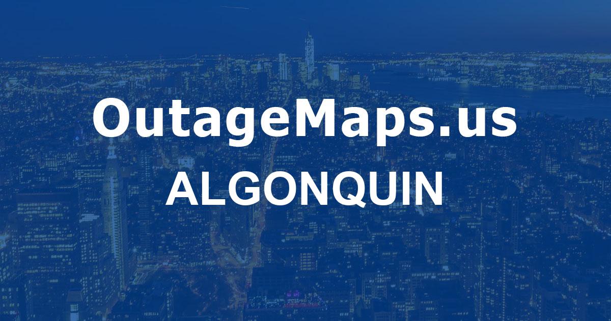 Algonquin Power Outages Map Algonquin 