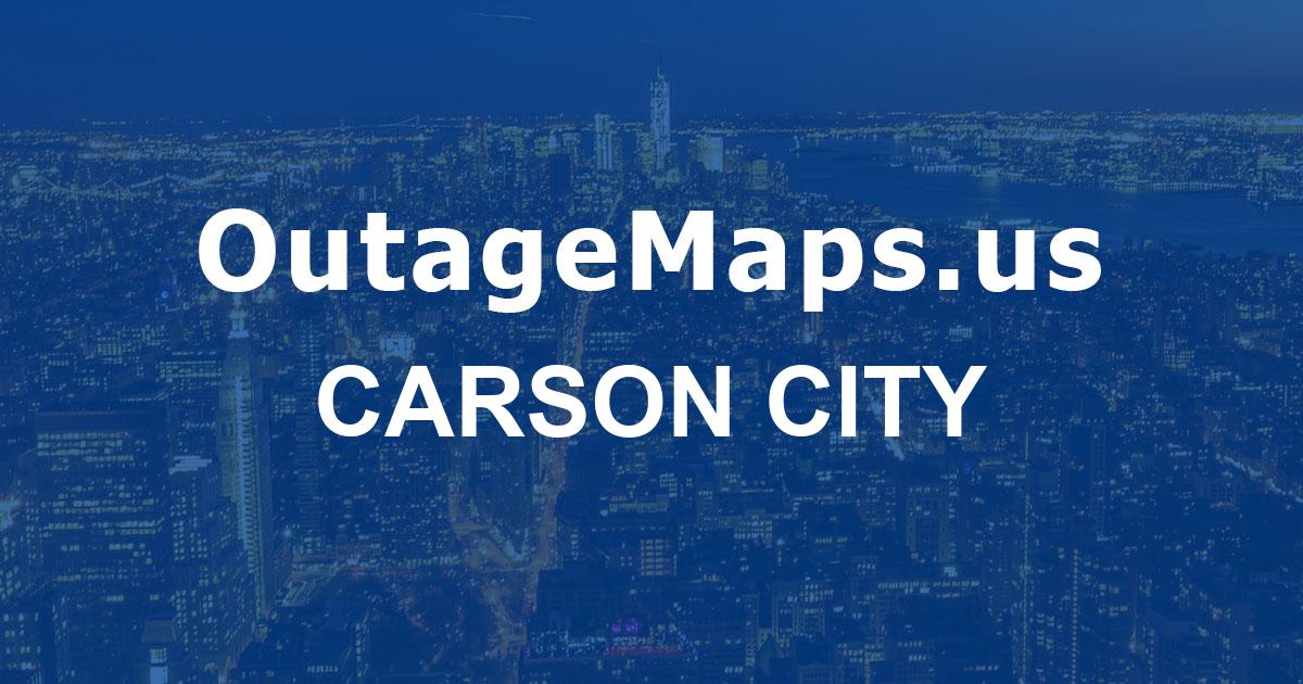 Carson City Power Outages Map Carson City 