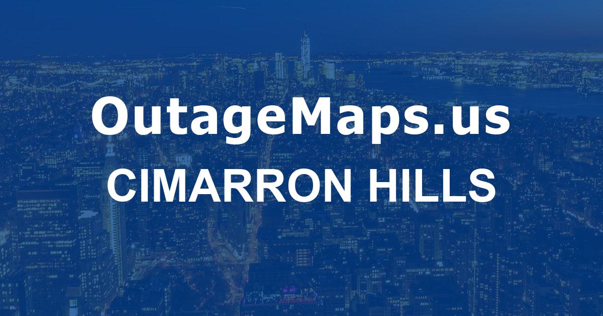 Cimarron Hills Power Outages Map Cimarron Hills 
