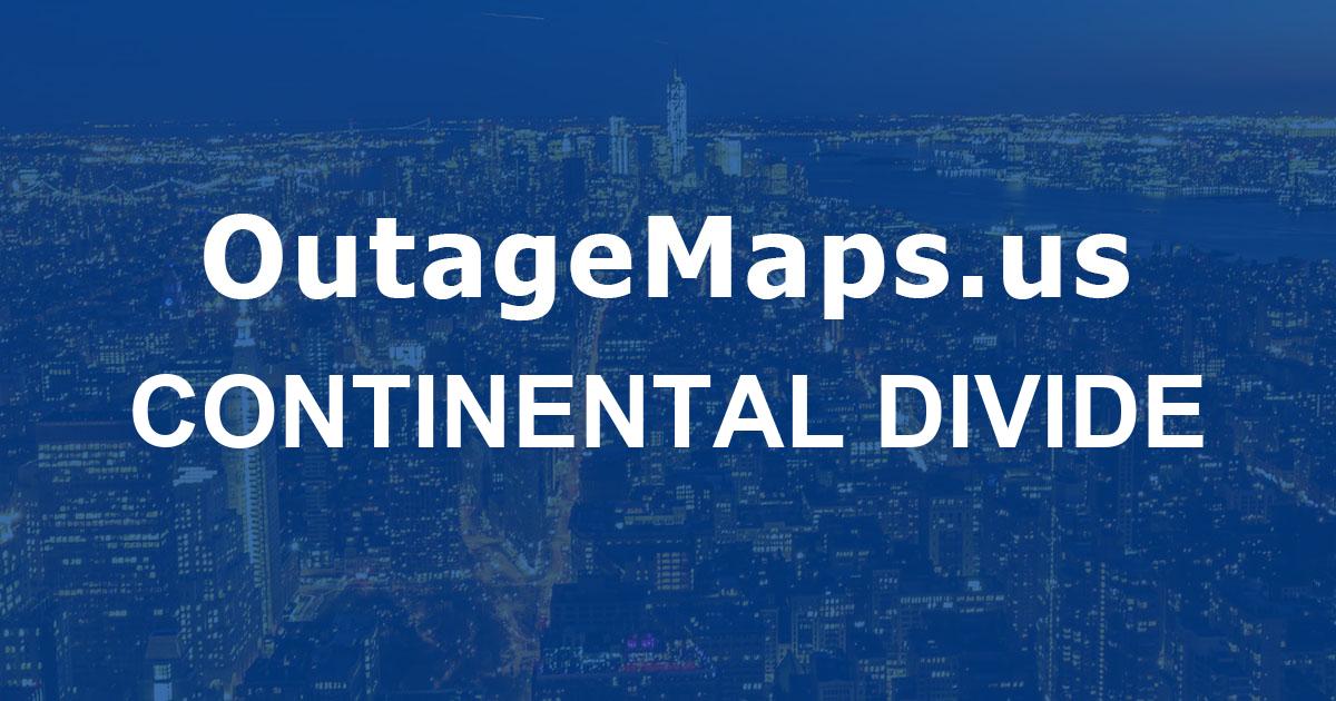 Continental Divide Power Outages Map Continental Divide 