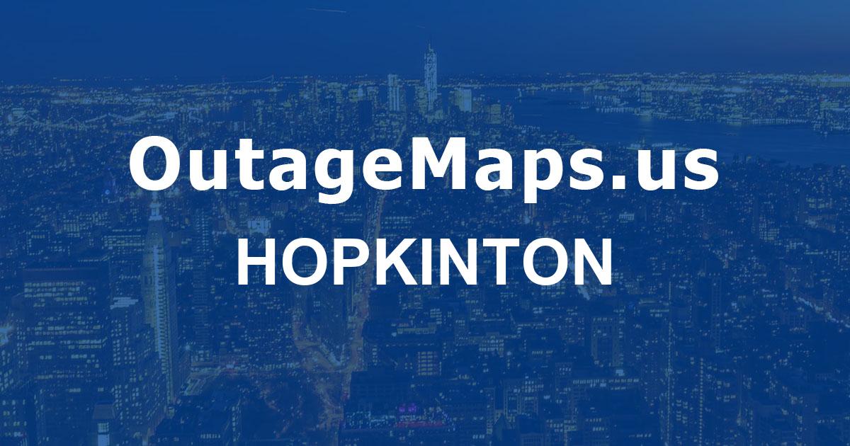 Hopkinton Power Outages Map Hopkinton 