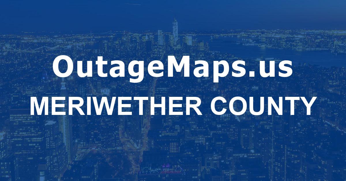 Meriwether County Power Outages Map.