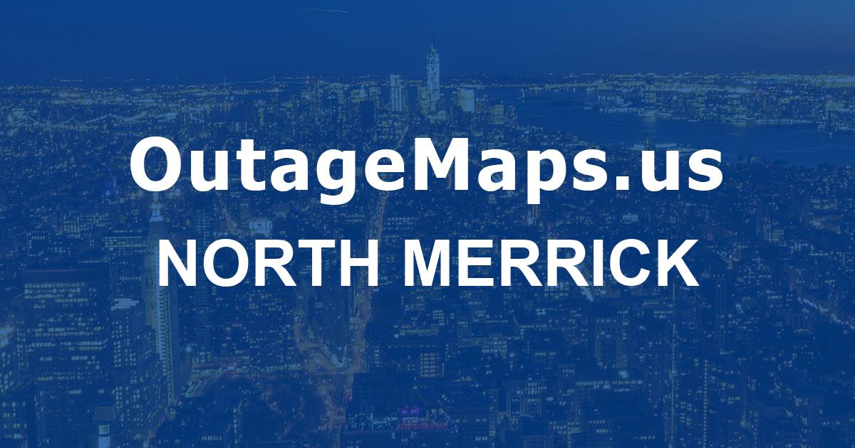 North Merrick Power Outages Map.