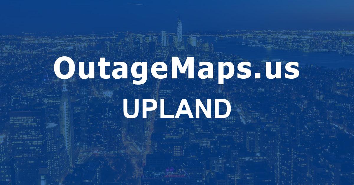 Upland Power Outages Map Upland 