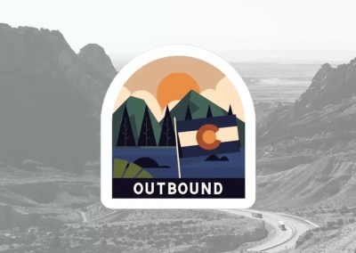 Outbound Badge Sticker