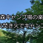 道志の森キャンプ場の楽しみ方　直火焚き火でキャンプ飯