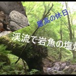 #渓流  #岩魚  #アウトドア  最高の休日　渓流で岩魚の塩焼き！