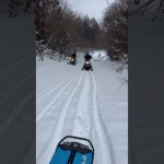 スノーモービル林道ツーリング